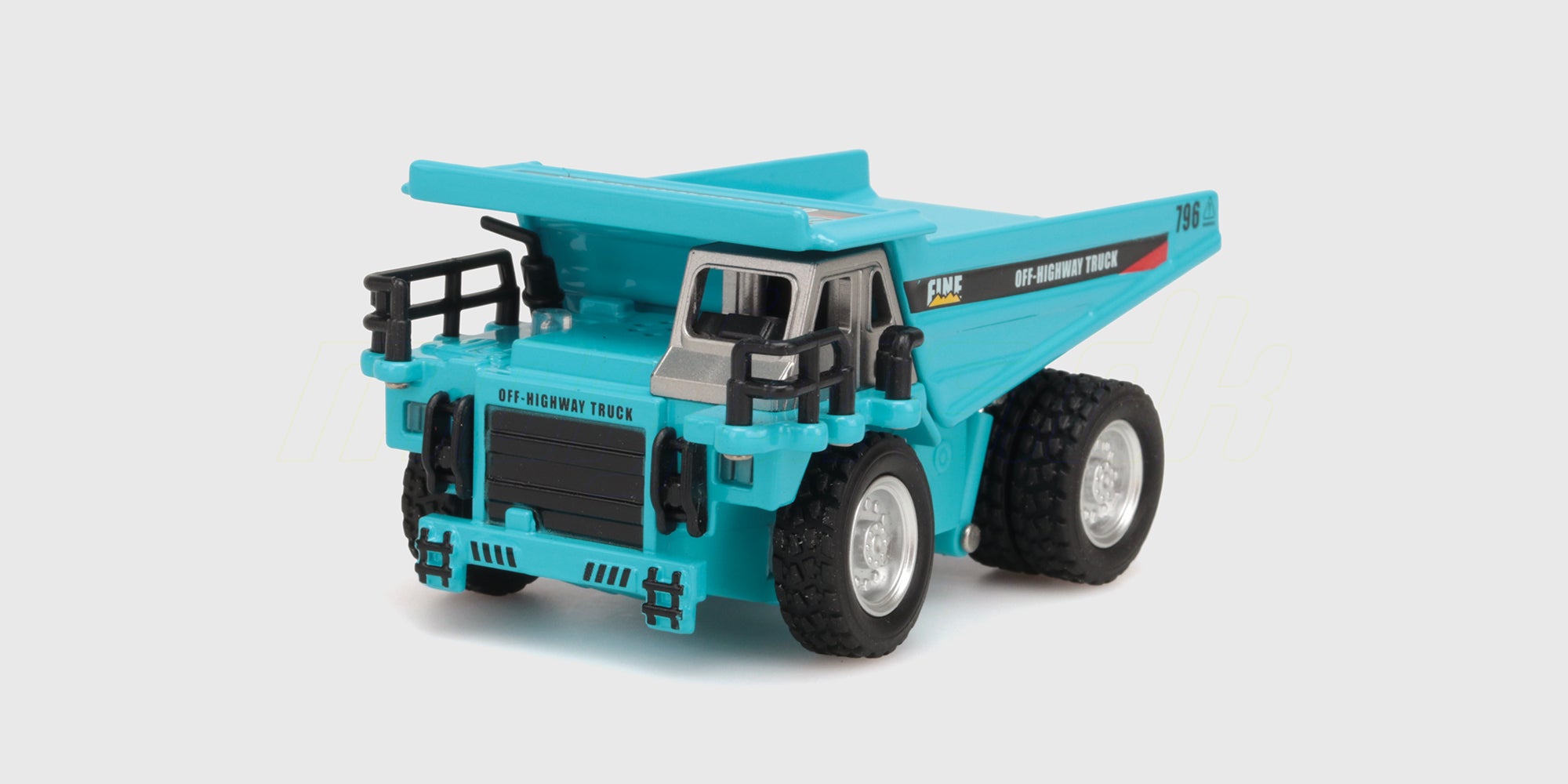 Turkis Mini Engineering Car dumper set skråt forfra