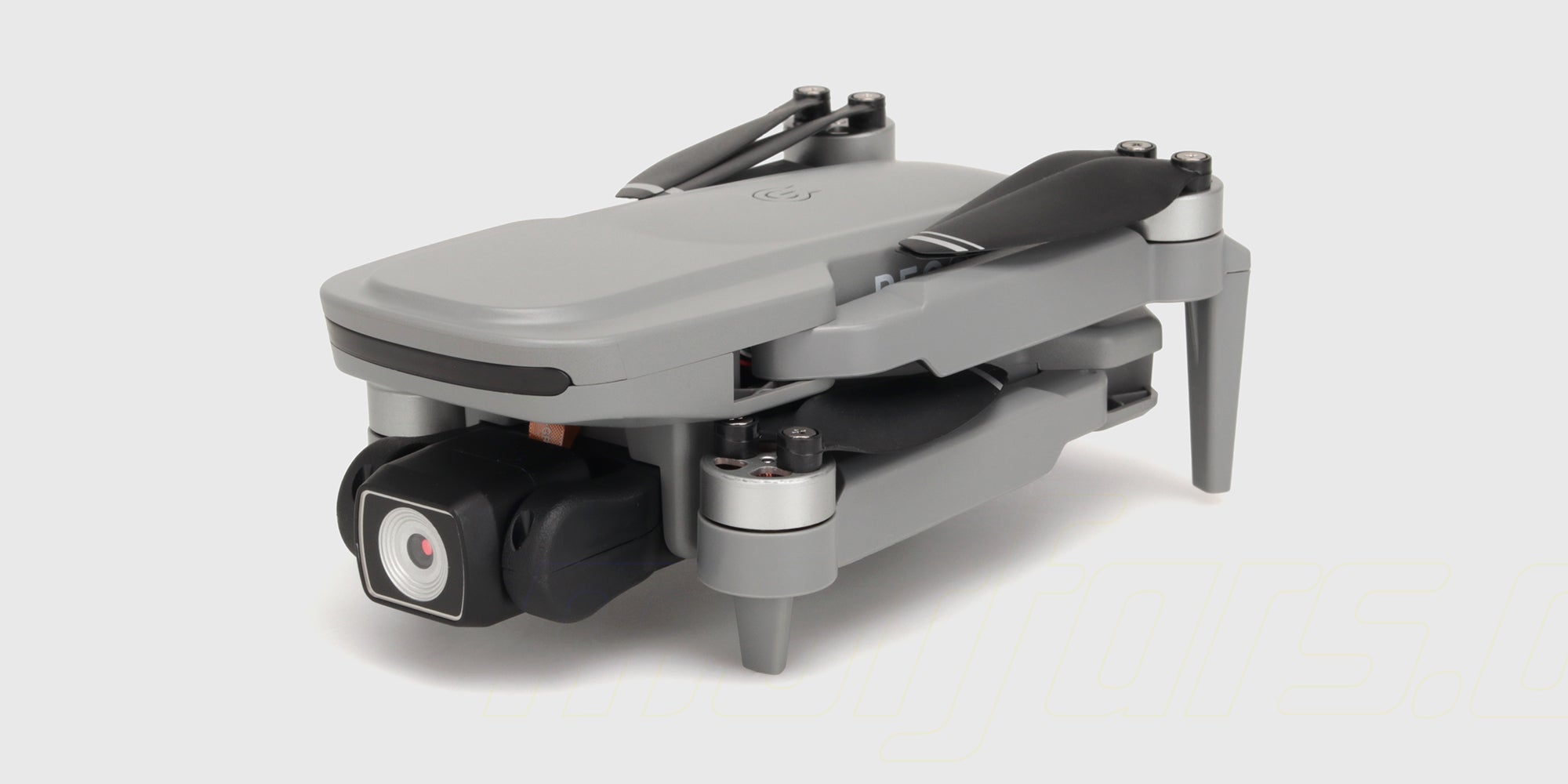 GrÄ Drone Recon XV1 i sammenfoldet tilstand for nem transport og opbevaring.