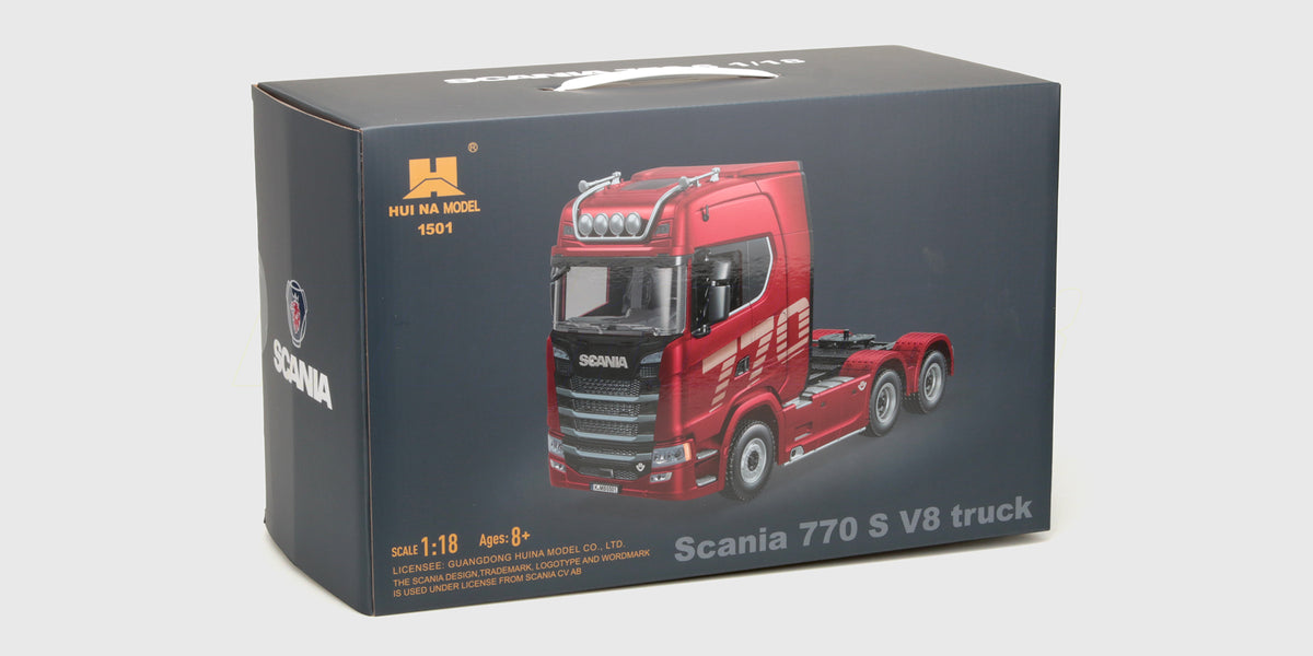 Huina Scania 770S perävaunulla 1:18