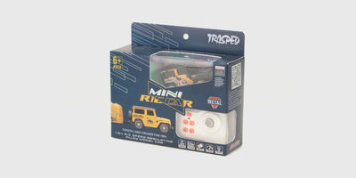 Emballage til officielt licenseret Mini RC Car Land Cruiser FJ40