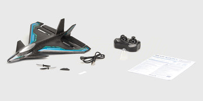 Revo Stunt med sender, ladekabel, reservepropeller og manual
