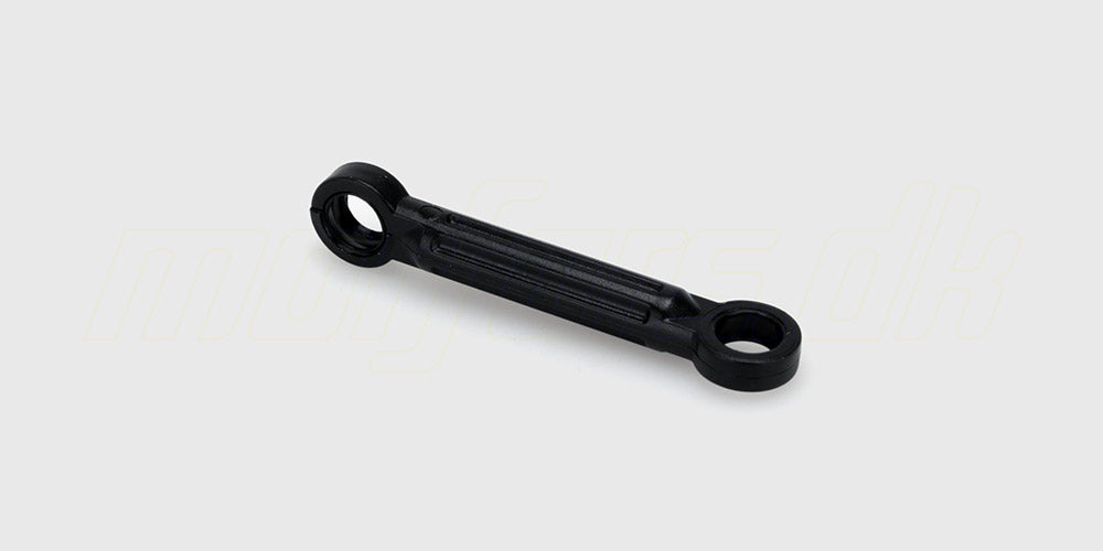 Hammer Servo Link styrestang i sort plast med metal kugleled til styring af en fjernstyret bil.